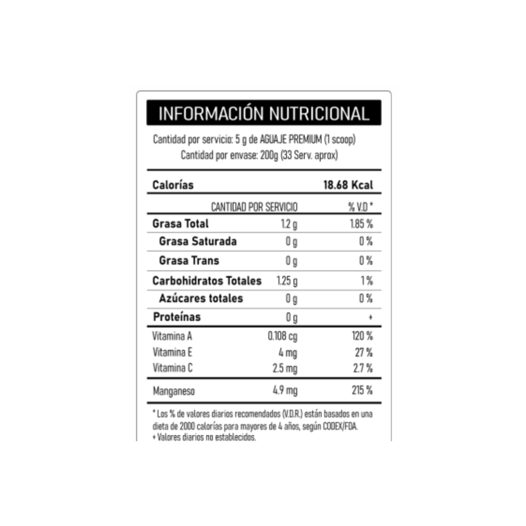 AGUAJE PREMIUM (Pulpa de guaje atomizado)