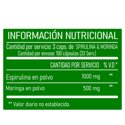 SPIRULINA & MORINGA